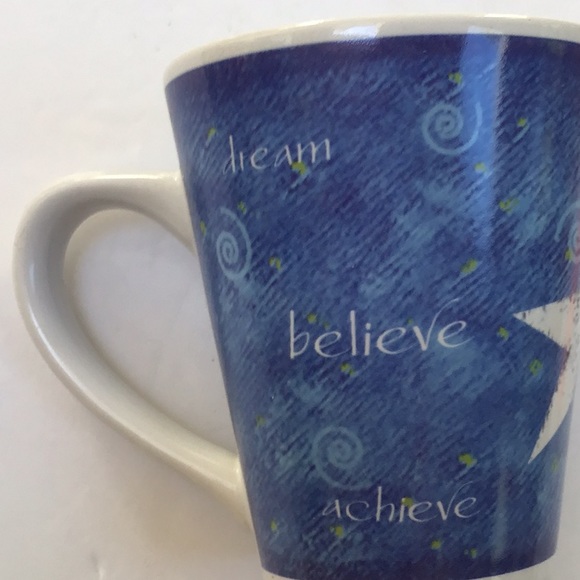 Mary Kay Dream Believe Achieve Blue Star Coffee Latte Tea Mug - Picture 2 of 10